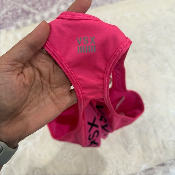 VSX Sports Victoria Secret Vibrant Pink Racerback Sports Bra - Picture 6 of 9